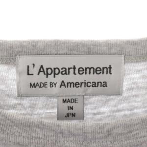 AMERICANA L'Appartement別注 21SS Long T-sh Tシャツ カットソー 七分袖 グレー