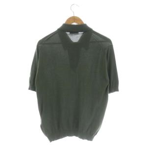 JOHN SMEDLEY ポロシャツ 半袖 プルオーバー コットン S 緑 グリーン