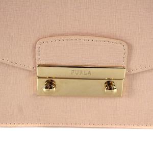 FURLA メトロポリス ショルダーバッグ チェーンバッグ レザー ピンク