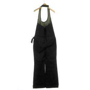 【コヒナ】デニム オーバーオール フレア サロペット パンツ XS 紺インディゴ セール】COHINA DENIM フレアサロペットパンツ 【低身長・小柄