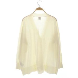Spick&Span 22SS ICECOTTON BIG カーディガン ニット 長袖 Vネック コットン オフホワイト