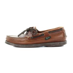 Paraboot BARTH デッキシューズ レザー 23cm 茶 ブラウン