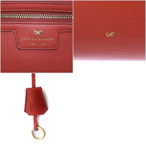ANYA HINDMARCH EBURY SHOPPER Ⅱ EYES トートバッグ ショルダーバッグ レザー オレンジ