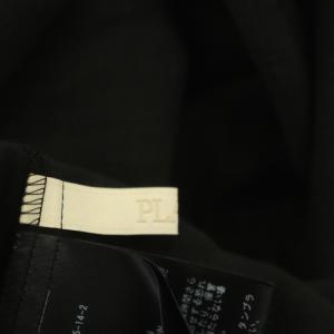 Plage 23SS Sheer Voile ティアードワンピース ロング 長袖 インナー付き 36 黒 ブラック