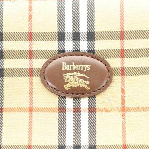 burberrys ショルダーバッグ ノバチェック キャンバス レザー ベージュ ブラウン