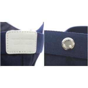 Hervé Chapelier 22年 701CB 舟型トートS ハンドバッグ コーデュラナイロン ネイビー×ネイビー×ブラン