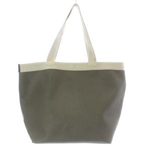 Hervé Chapelier 22年 708GP コーテッドキャンバススクエアトートA4サイズ ML グラニ×シルバー