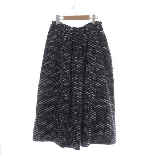 Drawer 微光沢カットドビーギャザースカート 38 ネイビー