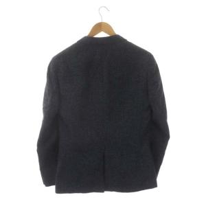 Paul Smith COLLECTION リネン シルク テーラードジャケット 2B 総裏地 M 黒 青 ブラック ブルー