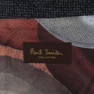 Paul Smith COLLECTION リネン シルク テーラードジャケット 2B 総裏地 M 黒 青 ブラック ブルー