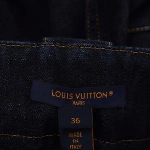 LOUIS VUITTON 23SS XXL ジッパーストレートカットジーンズ デニム 36 インディゴ 