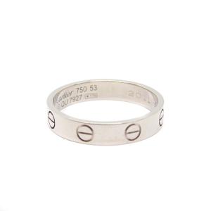 Cartier ミニラブリング Au750 12号 K18 ホワイトゴールド