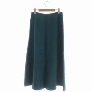 EVERYDAY I LIKE 22SS E I L Flare フレアスカート ロング 38 青緑 ブルーグリーン