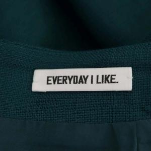 EVERYDAY I LIKE 22SS E I L Flare フレアスカート ロング 38 青緑 ブルーグリーン