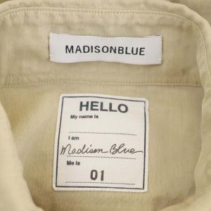 MADISONBLUE MADAME SHIRT シャツ 長袖 前開き リネン混 01 ベージュ