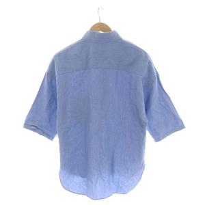 MADISONBLUE J.BRADLEY SHIRT シャツ 七分袖 前開き リネン混 01 ライトブルー