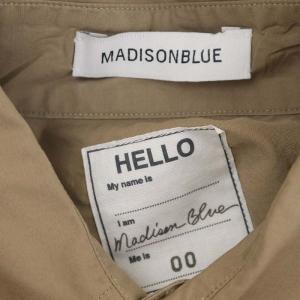 MADISONBLUE J.BRADLEY SHIRT シャツ 五分袖 前開き コットン 00 ブラウンベージュ
