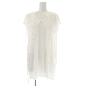 22AW ドレープジャージーウィングセーラートップス カットソー ノースリーブ 38 オフホワイト