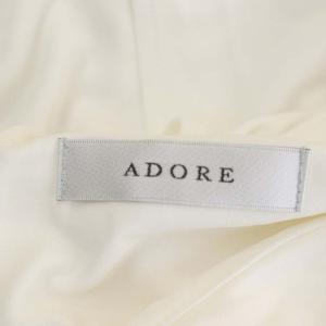 ADORE 22AW ドレープジャージーウィングセーラートップス カットソー ノースリーブ 38 オフホワイト