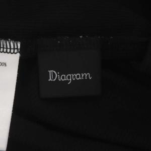 Diagram GRACE CONTINENTAL 22AW カットソー シアー 長袖 ハイネック 36 黒 ブラック