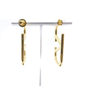 VALENTINO ピアス Vロゴ シグネチャー ゴールドカラー