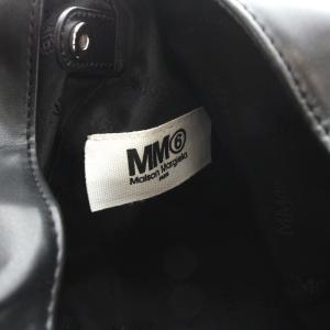 MM6 Maison Margiela 22年製 ジャパニーズトートバッグ ミニ エコレザー ブラック