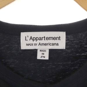 AMERICANA L'Appartement別注 21SS AC Long T-shirt カットソー Tシャツ 八分袖 プリント 刺繍 コットン