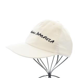 エムエムシックス MM6 20年 S32TC0102 ロゴキャップ 帽子 白 ホワイト