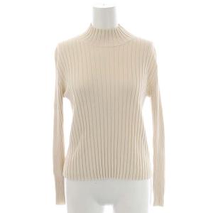 21SS ストレッチリブハイゲージ プルオーバー ニット カットソー 長袖 32 ピンクベージュ