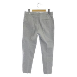 Theory 21SS STRETCH CANVAS TREECA 4N スラックス パンツ テーパード ストレッチ 2 ライトグレー
