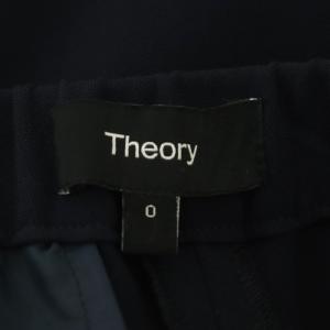 Theory 23SS Classic Crepe Treeca Pull On FH テーパードパンツ 0 紺 ネイビー