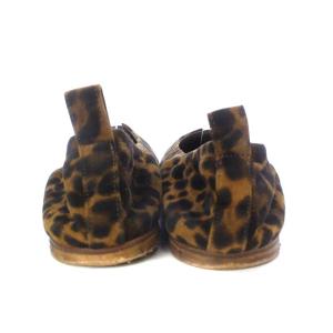 Deuxieme Classe ブレンタ BRENTA 22SS LEOPERD ポインテッド パンプス フラット ヒョウ柄 36.5 23.5cm 茶色