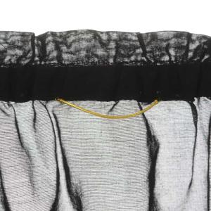 Deuxieme Classe 22SS FEMININE ブラウス シアー ボリュームスリーブ ブラック