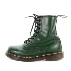 Dr.Martens ショートブーツ 8ホール レザー UK4 23cm 緑 グリーン 1460 SH