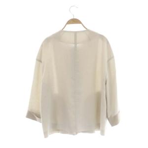 Leilian ドロップショルダージャケット 近年モデル 薄手 ノーカラー ショート 9 ライトベージュ グレージュ
