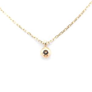 4℃ ネックレス 一粒ダイヤモンド DIAMOND K10 イエローゴールド