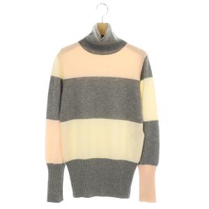 カシミヤタートルネックニット セーター 長袖 2 ピンク グレー アイボリー