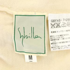 SYBILLA カシミヤタートルネックニット セーター 長袖 ハイネック パフスリーブ M アイボリー