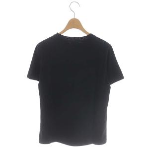 Salvatore Ferragamo ロゴTシャツ カットソー 半袖 黒 ブラック 茶色 ブラウン