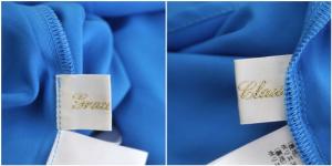 Grace Class 22SS レース イレギュラーヘム ワンピース ノースリーブ ロング Vネック 38 ターコイズブルー