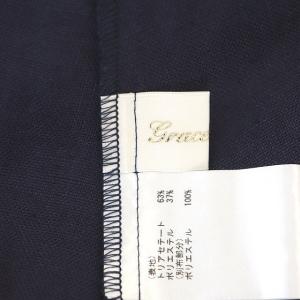 Grace Class 23SS マリンジレドレス ワンピース ロング ノースリーブ ベルト付き 38 ネイビー