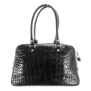 J&M Davidson クロコダイル型押し VIVI グレージュ　ミニボストン J&M Davidson クロコダイル型押し VIVI グレージュミニボストン
