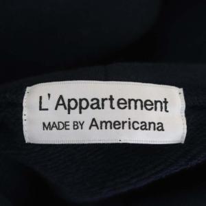 AMERICANA アパルトモン別注ノースリーブパーカー スウェット ロング 紺 ネイビー