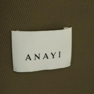 ANAYI 21AW カルゼリバーボタンレスジレ ベスト ロング 38 ベージュ