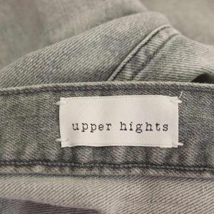 upper hights THE STELLA Long Length デニムパンツ ジーンズ テーパード ジッパーフライ 26 グレー