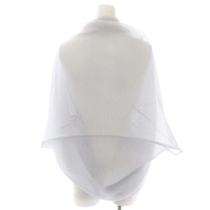 PLEATS PLEASE ISSEY MIYAKE イッセイミヤケ プリーツ メッシュ デザインカーディガン ボレロ 半袖 ライトグレー