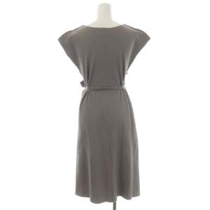 me ISSEY MIYAKE プリーツ ラップデザイン ワンピース グレージュ