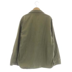 Deuxieme Classe コットン ダブルポケット ミリタリーシャツジャケット 薄手 カーキ 緑