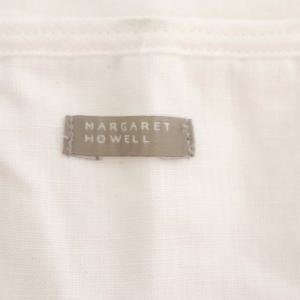 MARGARET HOWELL リネン ノースリーブブラウス カットソー F 白 ホワイト