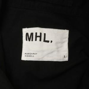 MHL. 21SS 半袖 プルオーバー シャツ ブラウス 1 黒 ブラック